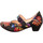 Schuhe Damen Pumps Think Aida 532 Riemchen schwarz e Blumen 3-000532-9000 Multicolor