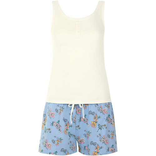 Kleidung Damen Pyjamas/ Nachthemden Lisca Pyjama Shorts Tank Top Posh  Cheek Blau