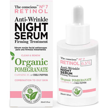 Beauty gezielte Gesichtspflege The Conscious™ Retinol Anti-wrinkle Night Serum Organic Pomegranate 