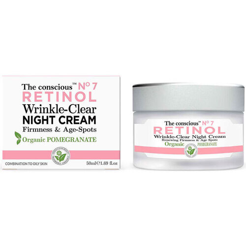 Beauty Anti-Aging & Anti-Falten Produkte The Conscious™ Retinol Wrinkle-clear Night Cream Organic Pomegranate 
