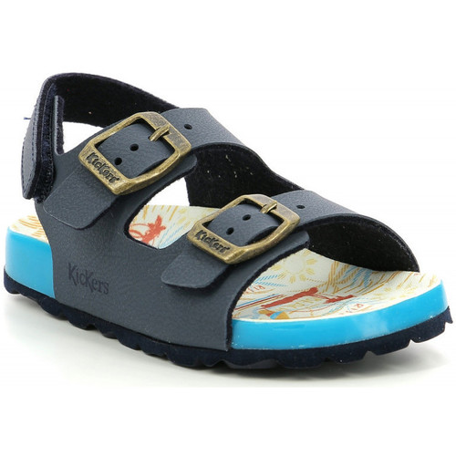 Schuhe Jungen Sandalen / Sandaletten Kickers Sunyva Blau