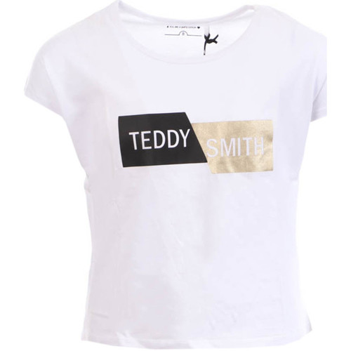 Kleidung Mädchen T-Shirts & Poloshirts Teddy Smith 51006124D Weiss