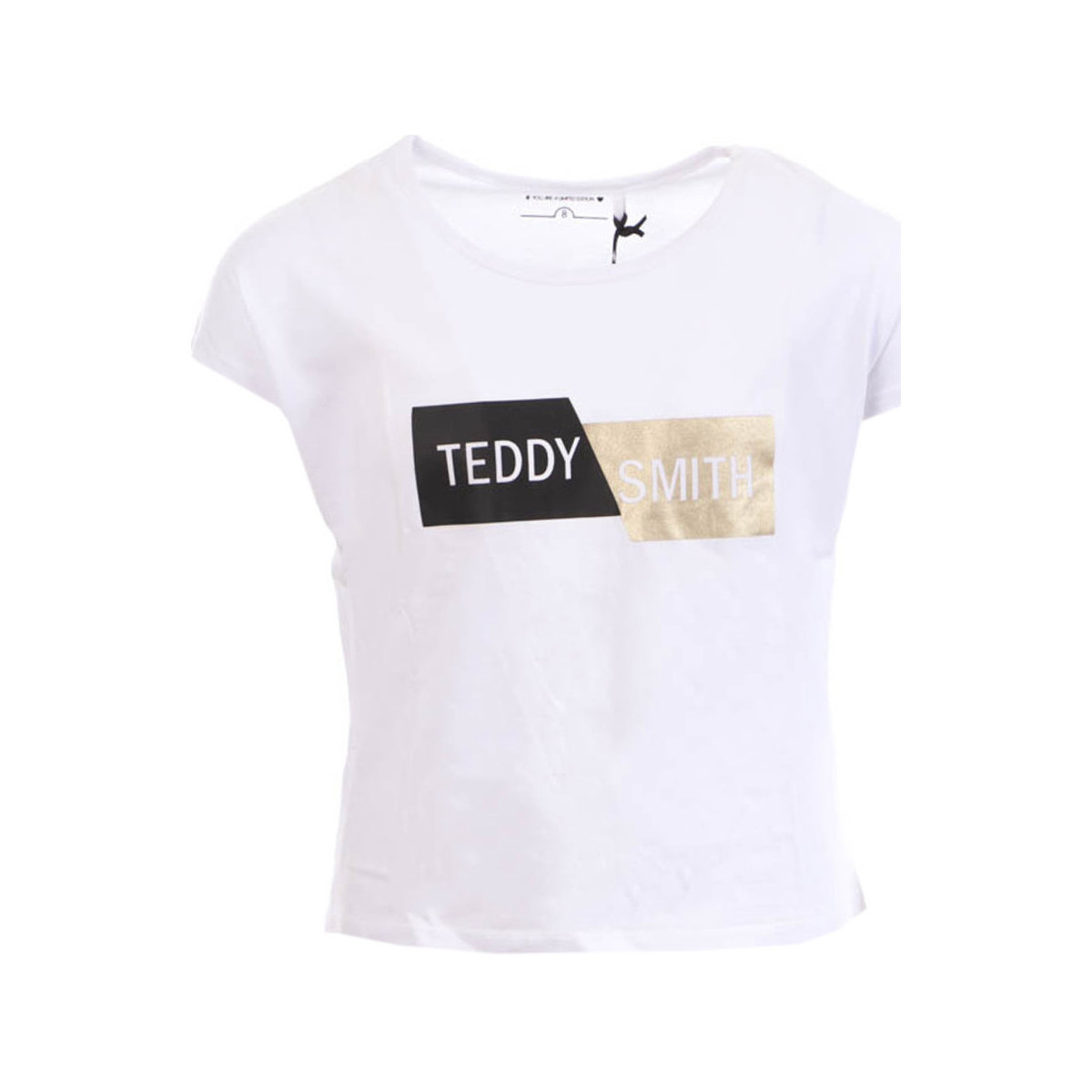 Kleidung Mädchen T-Shirts & Poloshirts Teddy Smith 51006124D Weiss