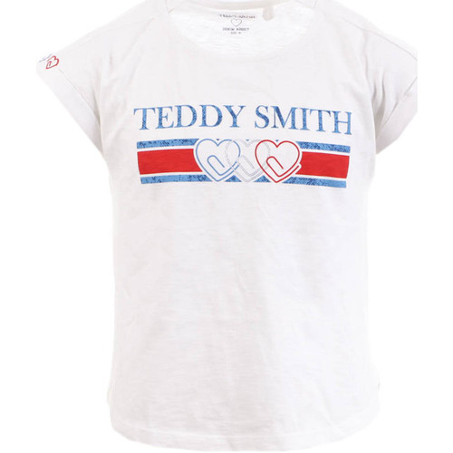 Kleidung Mädchen T-Shirts & Poloshirts Teddy Smith 51005836D Weiss