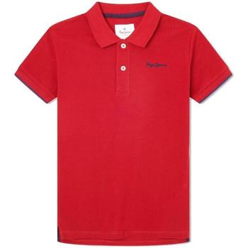 Kleidung Jungen T-Shirts Pepe jeans  Rot