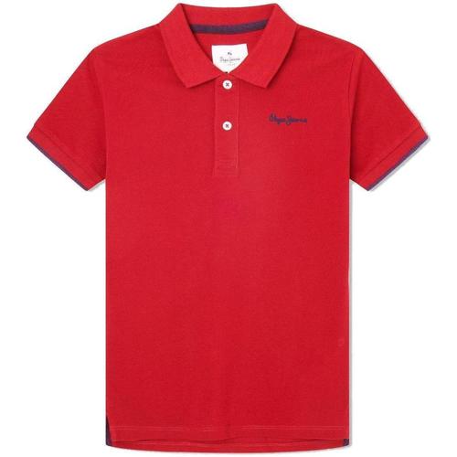 Kleidung Jungen T-Shirts Pepe jeans  Rot