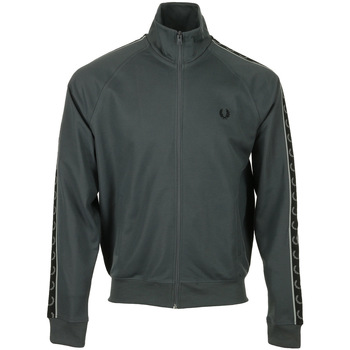 Fred Perry Contrast Tape Track Jacket Grau