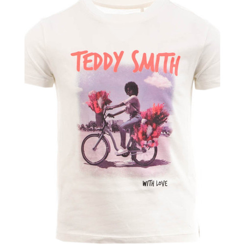 Kleidung Mädchen T-Shirts & Poloshirts Teddy Smith 51006389D Weiss