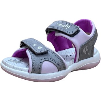 Schuhe Mädchen Sandalen / Sandaletten Superfit Schuhe Sandale Leder \ SUNNY 1-006127-2500 Grau