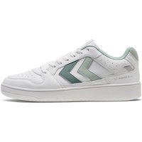 Schuhe Damen Sneaker hummel ST. POWER PLAY WMNS WHITE/SILT GREEN 218557 9151-9151 Weiss