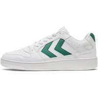Schuhe Herren Sneaker hummel ST. POWER PLAY CL WHITE/GREEN 218556 9208-9208 Weiss
