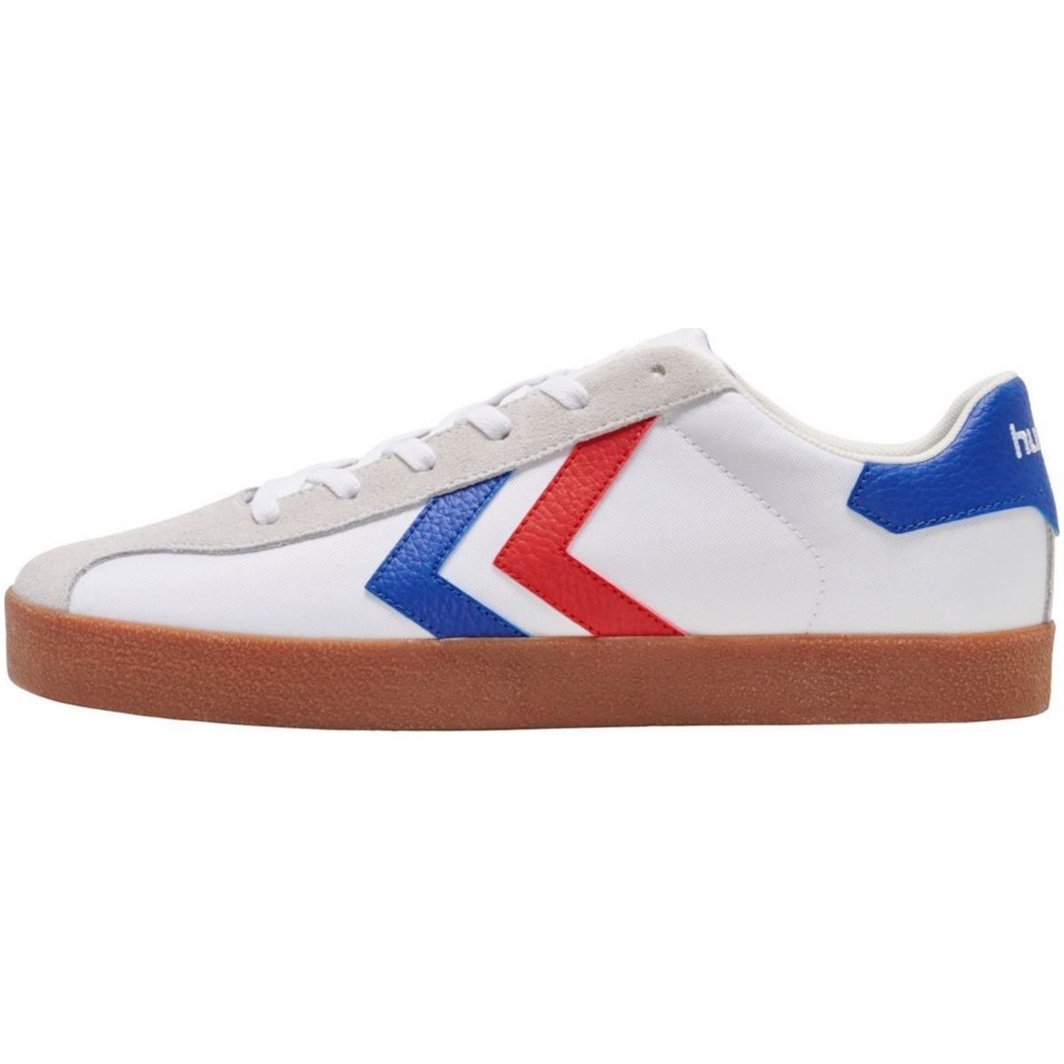 Schuhe Herren Sneaker hummel DIAMANT LX-E NYLON WHITE/BLUE/RED 218676 9253-9253 Weiss