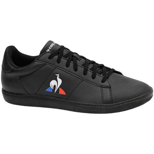 Schuhe Herren Sneaker Le Coq Sportif COURTSET TRIPLE BLACK Schwarz