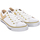 Schuhe Herren Sneaker Low Pony 131T44-WHITE-GOLD Weiss