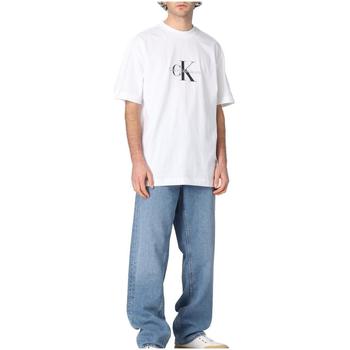 Kleidung Herren T-Shirts Calvin Klein Jeans  Weiss