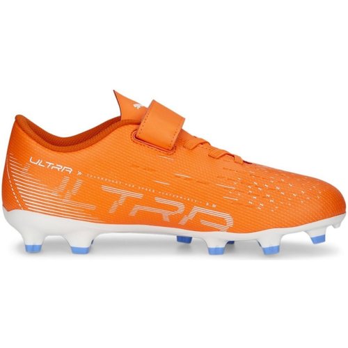 Schuhe Mädchen Fußballschuhe Puma Sohle -white-blue 107247-01 Orange