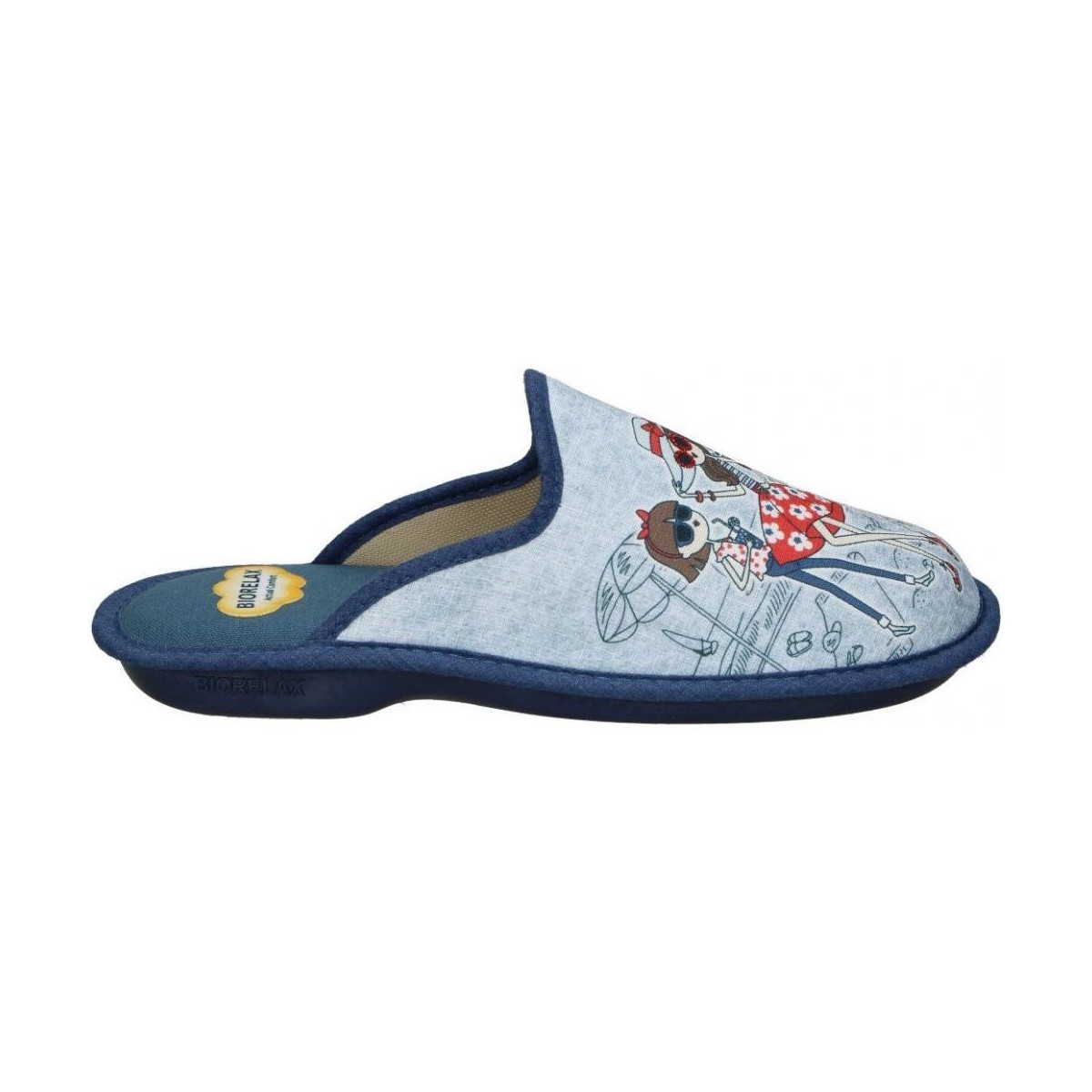 Schuhe Damen Hausschuhe Cosdam 4058 Blau