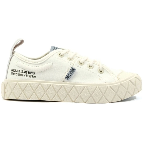 Schuhe Kinder Sneaker Palladium Kids Ace Lo Supply - Star White Weiss