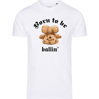 Kleidung Herren T-Shirts Ballin Est. 2013 Born To Be Tee Weiss
