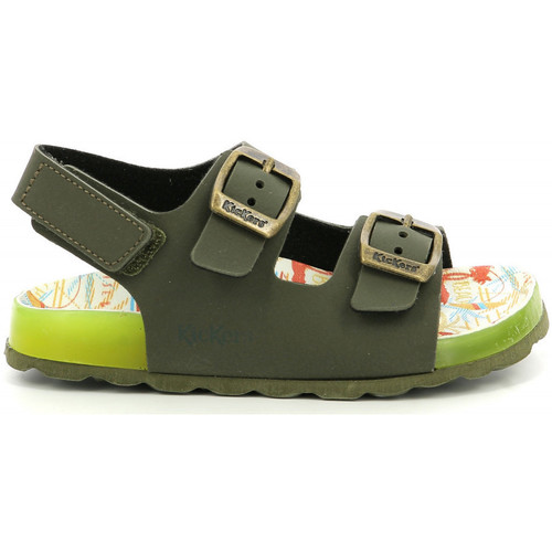 Schuhe Jungen Sandalen / Sandaletten Kickers Sunyva Grün