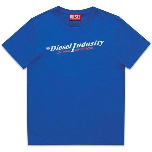 Kleidung Kinder T-Shirts & Poloshirts Diesel J001132 00YI9 TDIEGORIND-K80H Blau