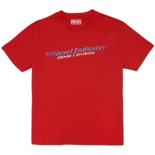 Kleidung Kinder T-Shirts & Poloshirts Diesel J001132 00YI9 TDIEGORIND-K438 Rot