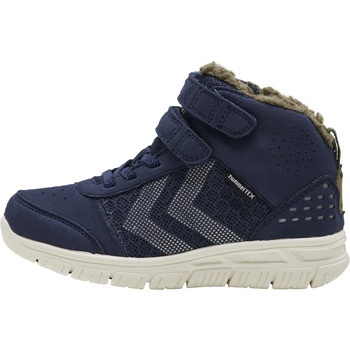 Schuhe Kinder Sneaker hummel Baskets enfant  Crosslite Winter Mid Tex Blau