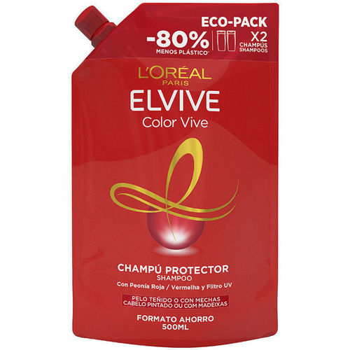 Beauty Damen Shampoo L'oréal Elvive Color-vive Champú Protector Recarga Eco Pack 