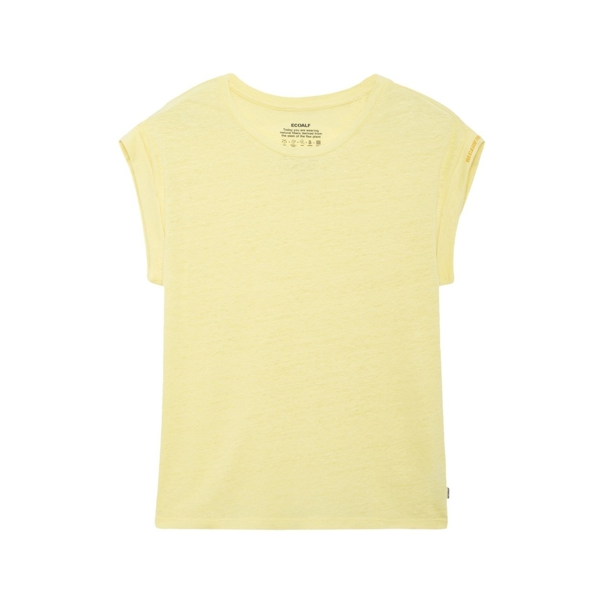 Kleidung Damen Sweatshirts Ecoalf Aveiroalf T-Shirt - Lemonade Gelb