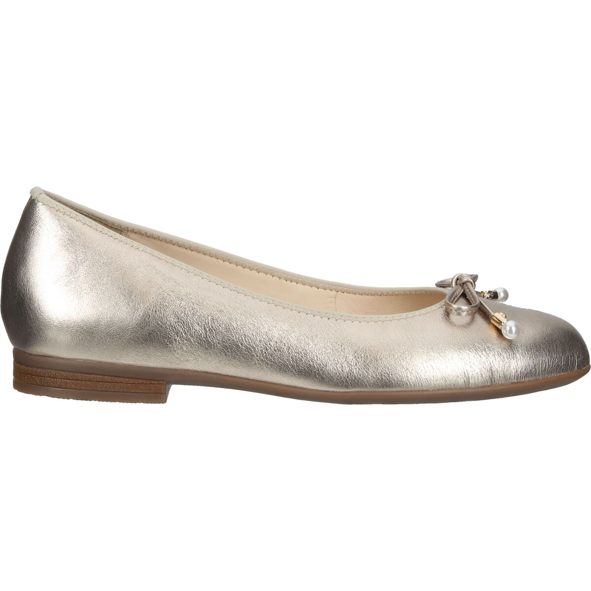 Schuhe Damen Ballerinas Ara Ballerinas Gold