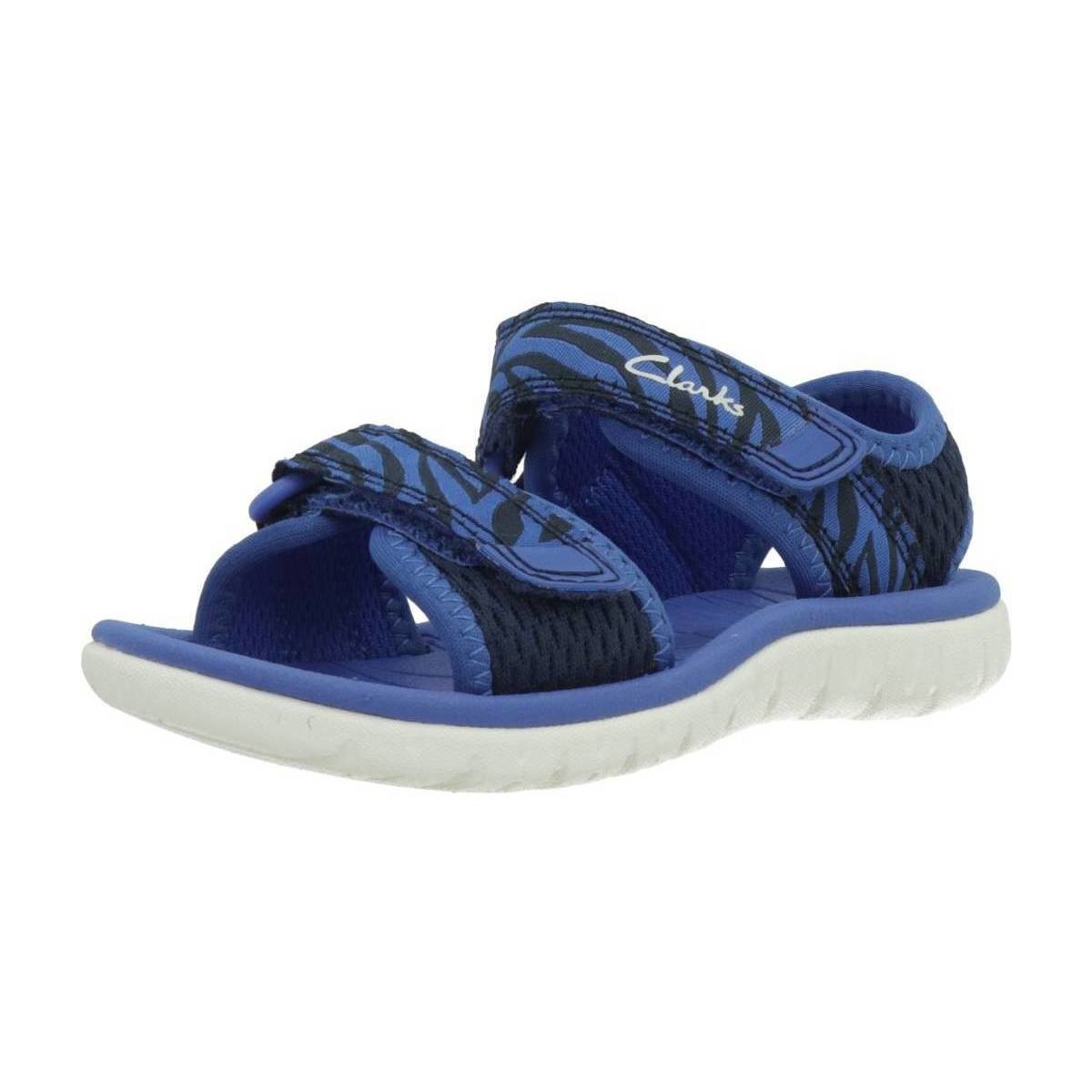 Schuhe Mädchen Sandalen / Sandaletten Clarks SURFING TIDE T Blau