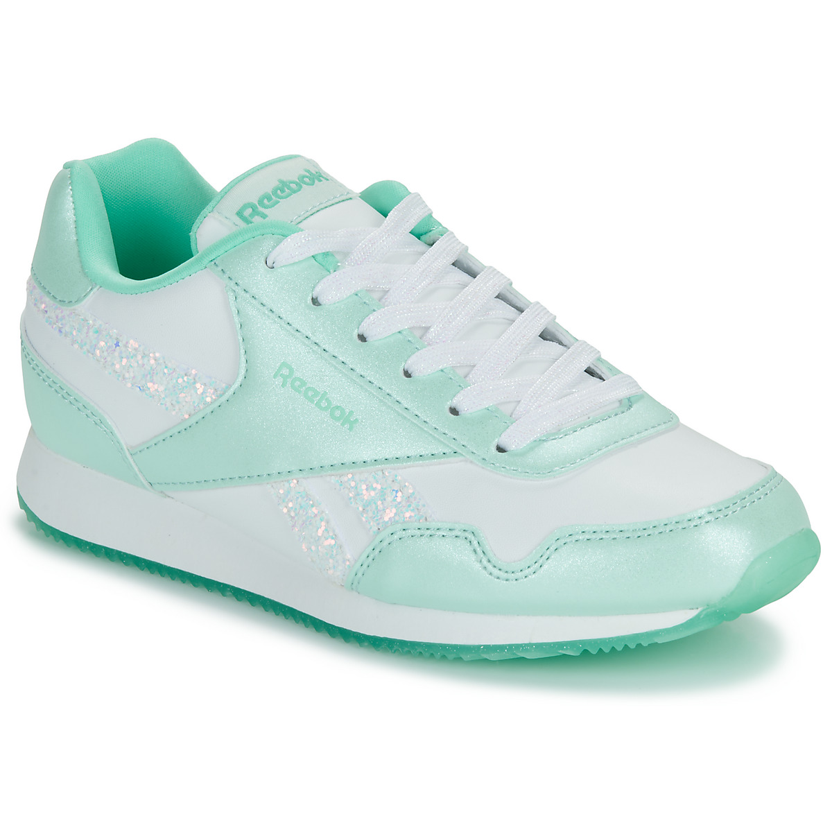 Schuhe Mädchen Sneaker Low Reebok Classic REEBOK ROYAL CL JOG 3.0 1V Weiss / Blau