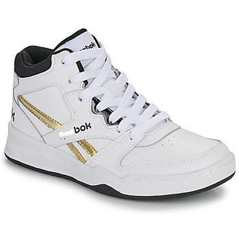 Schuhe Kinder Sneaker Low Reebok Classic BB4500 COURT Weiss / Gold / Schwarz
