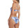 Kleidung Damen Badeanzug Lisca Einteiliger Badeanzug Monokini Verstellbare Träger Indonesia Blau