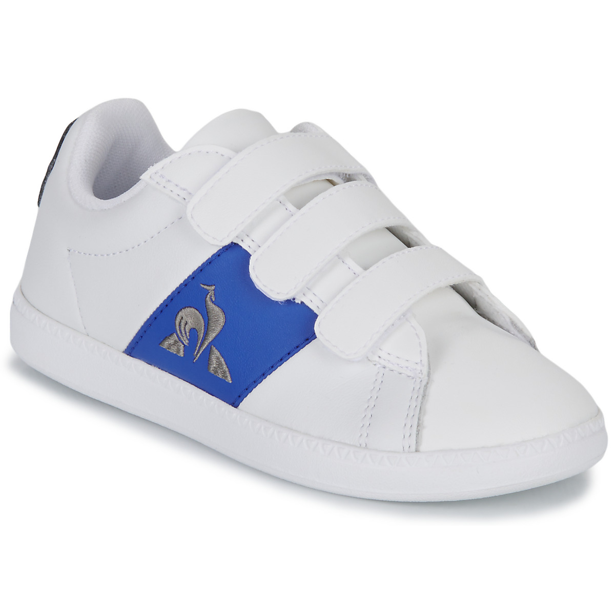 Schuhe Kinder Sneaker Low Le Coq Sportif COURTCLASSIC PS Weiss / Blau