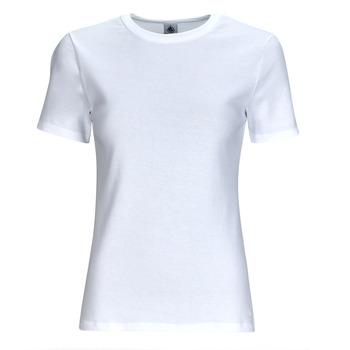 Kleidung Damen T-Shirts Petit Bateau MC COL ROND Weiss