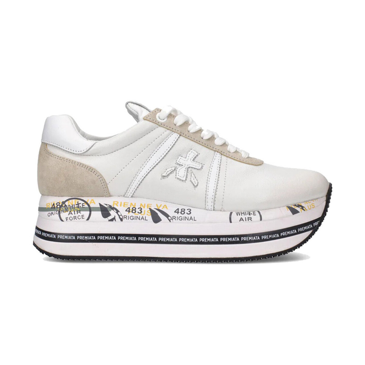 Schuhe Damen Sneaker Premiata BETH 5603 Weiss