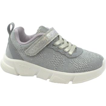 Schuhe Kinder Sneaker Low Geox GEO-E23-J25DLD-SL-c Silbern