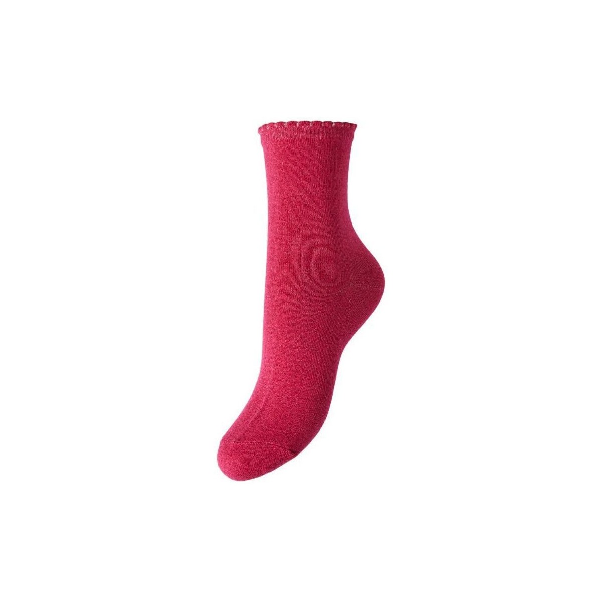 Unterwäsche Damen Socken & Strümpfe Pieces 17078534 SEBBY-BEETROOT PARPLE TUN LUREX Rot