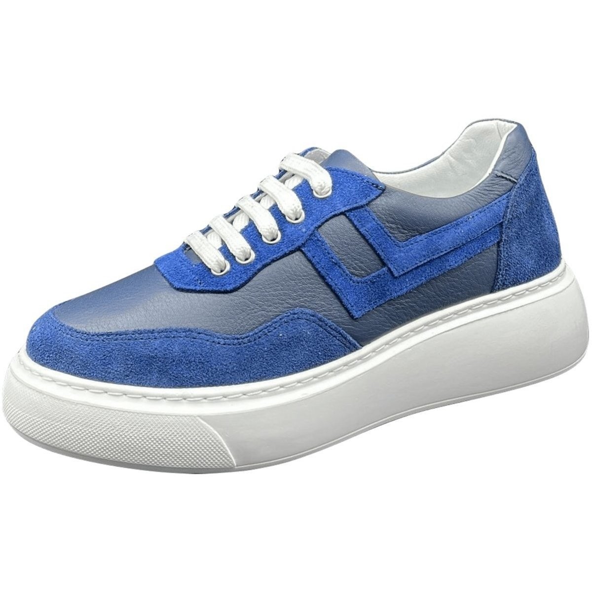 Schuhe Damen Derby-Schuhe & Richelieu Looke Schnuerschuhe Komfort Schnürer BLANDINE L0840_04_206 Blau