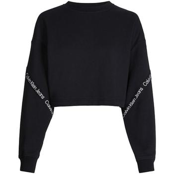 Kleidung Damen Sweatshirts Calvin Klein Jeans  Schwarz