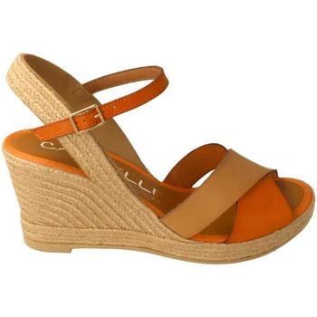 Schuhe Damen Sandalen / Sandaletten Casteller  Orange