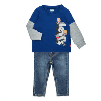 Kleidung Jungen Kleider & Outfits Levi's  2FER SKATER DENIM SET Multicolor