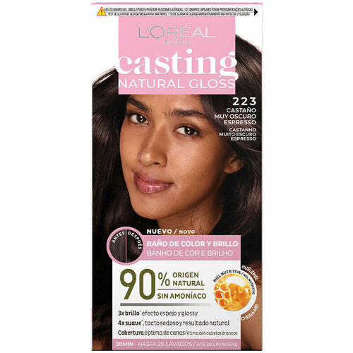 Beauty Haarfärbung L'oréal Casting Natural Gloss 223-castaño Muy Oscuro Espresso 