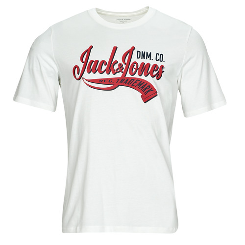 Kleidung Herren T-Shirts Jack & Jones JJELOGO TEE SS O-NECK 2 COL AW23 SN Weiss