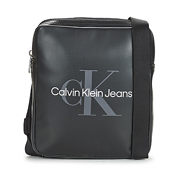 Taschen Herren Geldtasche / Handtasche Calvin Klein Jeans MONOGRAM SOFT REPORTER18 Schwarz