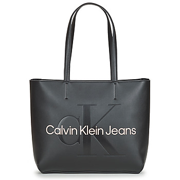 Taschen Damen Shopper / Einkaufstasche Calvin Klein Jeans SCULPTED SHOPPER29 MONO Schwarz
