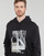 Kleidung Herren Sweatshirts Calvin Klein Jeans CONNECTED LAYER LANDSCAPE HOODIE Schwarz