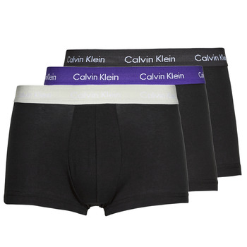 Unterwäsche Herren Boxer Calvin Klein Jeans LOW RISE TRUNK X3 Schwarz