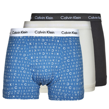 Unterwäsche Herren Boxer Calvin Klein Jeans TRUNK X3 Schwarz / Grau / Blau